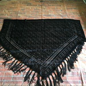 Black Crushed Velvet Valence